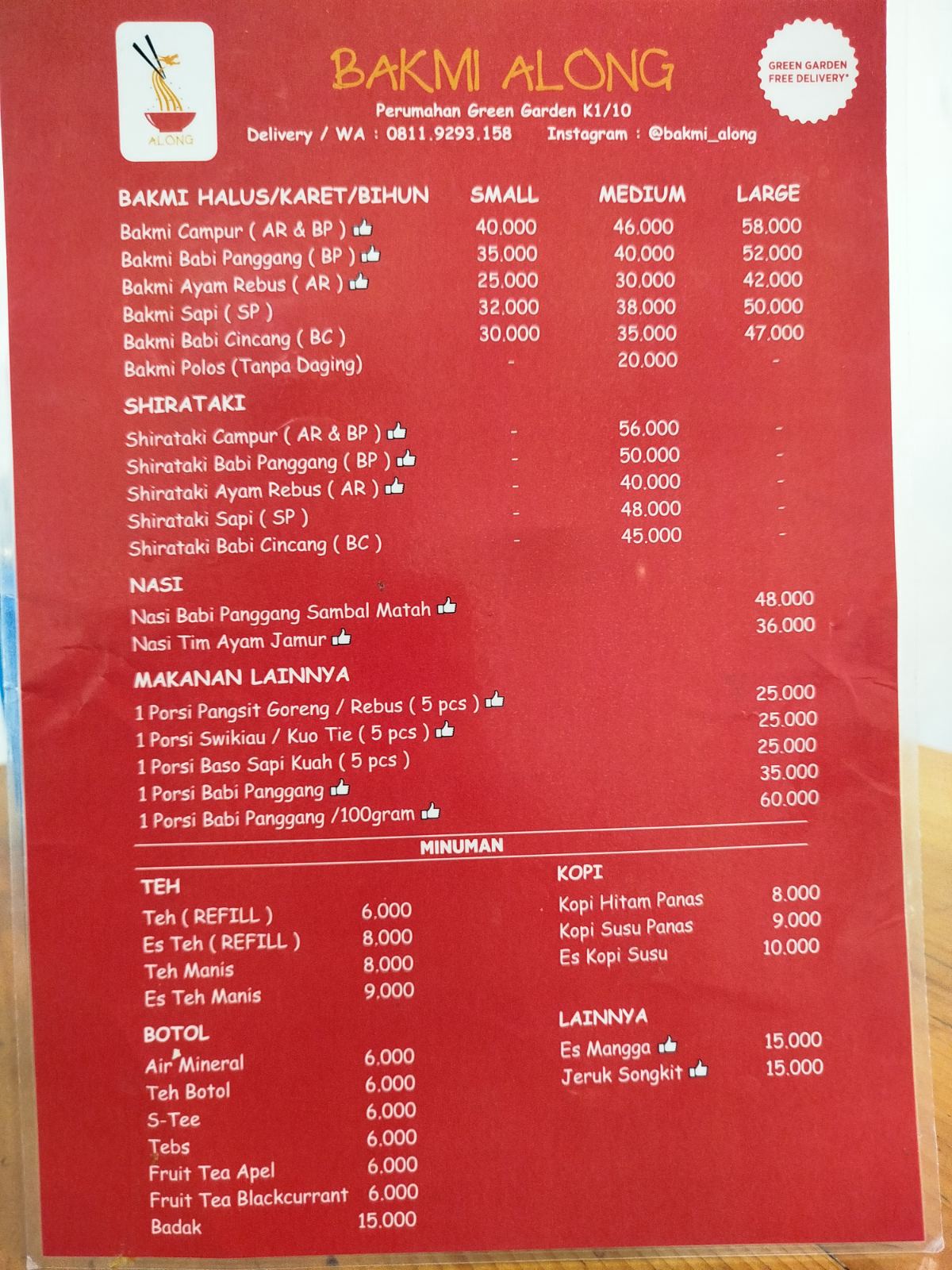 Terima Pesanan Bakmi dan lainnya