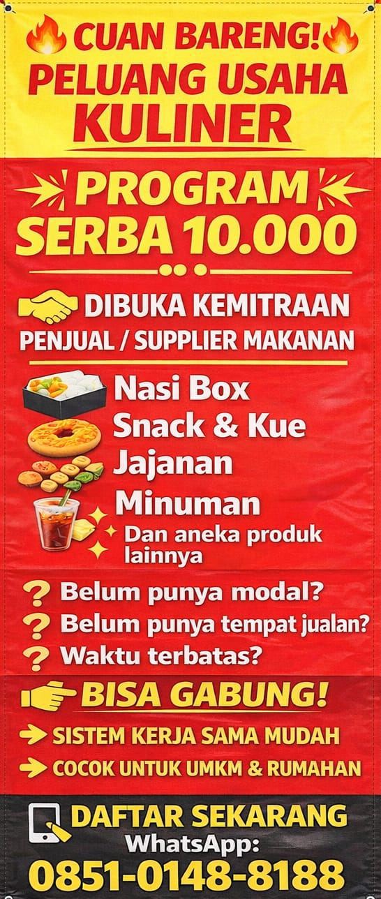 Peluang Usaha Bisnis melalui makanan