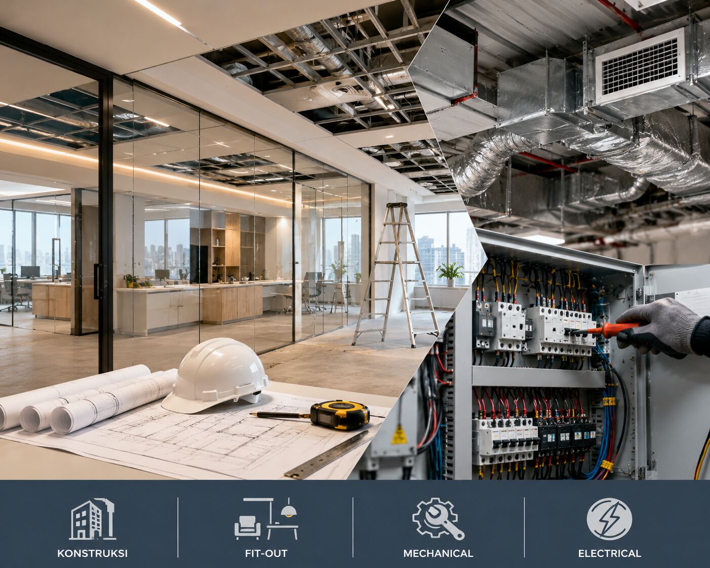 Jasa konstruksi / fit out/ mechanical electrical