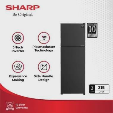 Kulkas Sharp SJ-356SI-DS (seri 2 Door Shine J-TECH Inverter)
